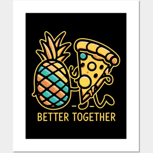 Pineapple on pizza Posters and Art